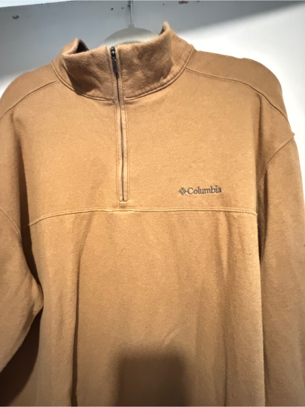 Columbia Men’s Half-Zip Fleece Pullover - Camel